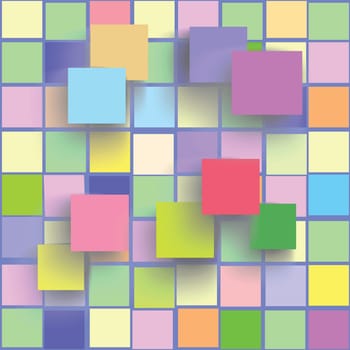 colorful illustration with mosaic for your design