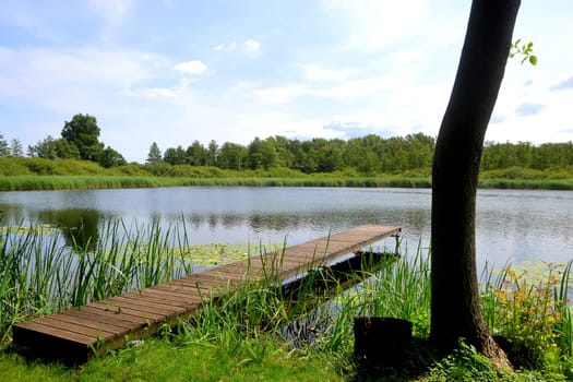 on a lake in Brandenburg