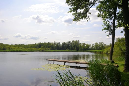 on a lake in Brandenburg