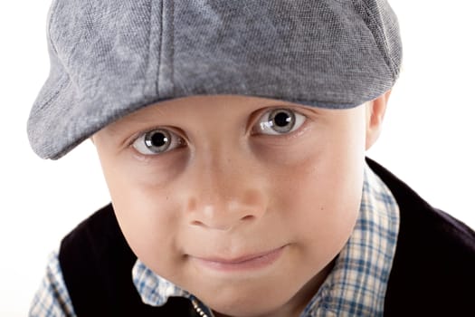 Boy with cap - retro style