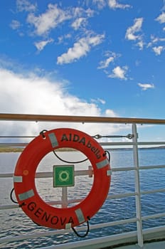 Rettungsring AIDA Bella / life belt AIDA Bella