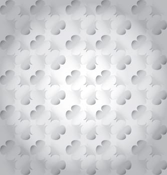 studied traditional oriental seamless pattern with clover motifs