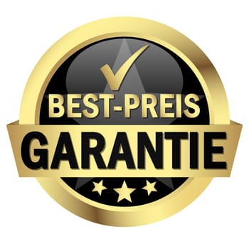 Button with banner " BEST PRICE GUARANTEE """