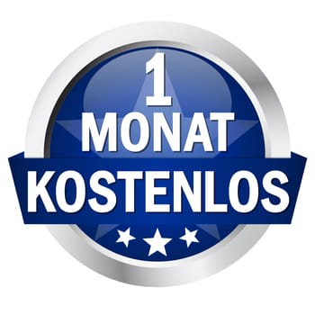 Button with banner " 1 MONTH FREE """