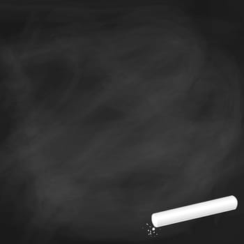 Empty slate black with chalk
