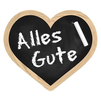 Herz Tafel Schiefer - All the best