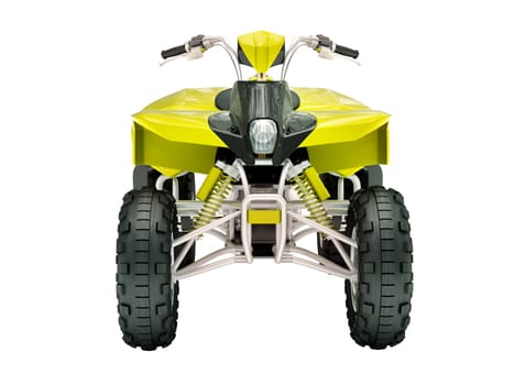 Sports quad bike isolated on a light background
