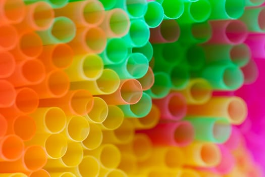 Abstract macro of the sippers - soda straws