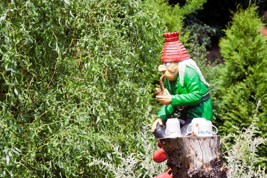 Image of the sprite on willow - garden decoration