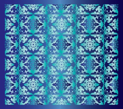 abstract geometric pattern created with traditional motifs