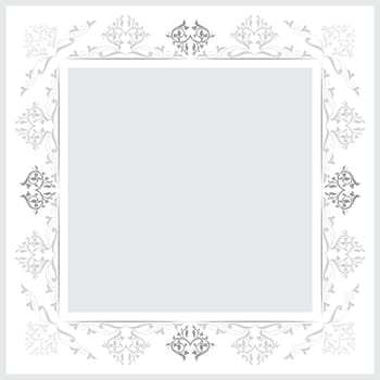 Decorative frame pattern drawn in the old style