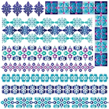 studied the eastern border set of traditional patterns