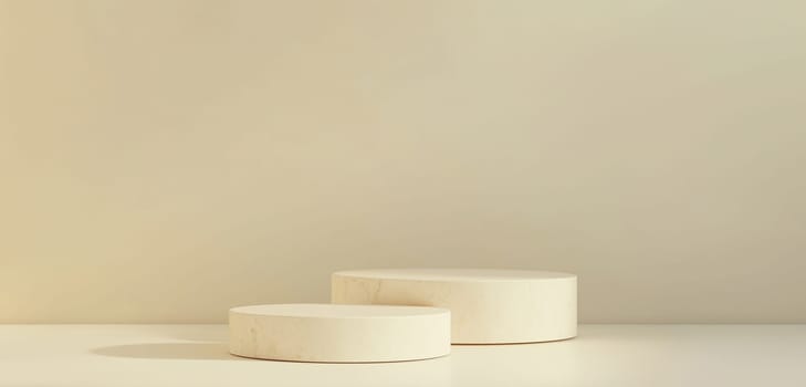 Podium minimal blank background for product display presentation, geometric platform stage for showcase