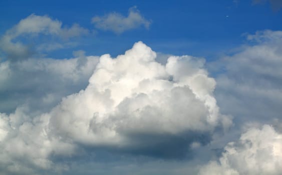 Edge of a large white cloud