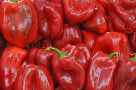 Green or red peppers vegetables healthy vegetarian cuisine food