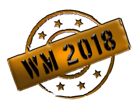 Sign, symbol, stamp or icon for your presentation, for websites and many more named WM 2018