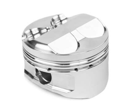 New piston spare part isolated on white