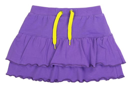 baby purple skirt isolated on white background