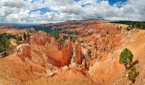 View from Sunrise Point into the Queens Garden of Bryce Canyon,Utah,USA