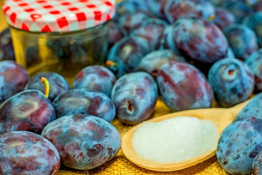 Fresh plums