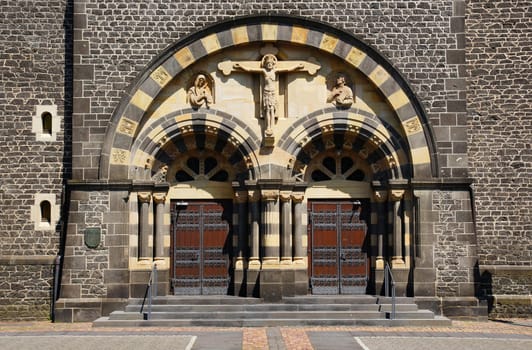 Portal of the Herz-Jesu-Kirche in Mayen