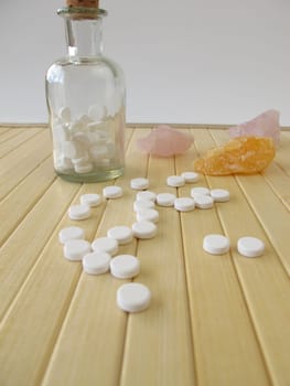 Schüssler salts with medicine bottle