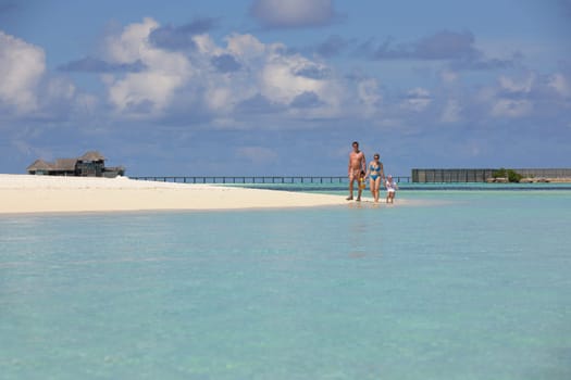 tropical beach with white sand at summer
