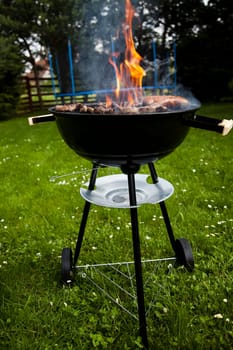 Cooking on the barbecue grill