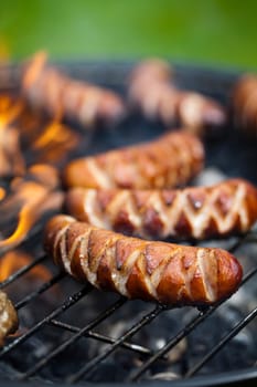 Cooking on the barbecue grill