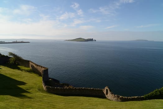 Fantastic view from the cliff path at Howth. Dublin, Ireland.