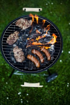 Grilling at summer weekend