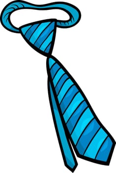 Cartoon Illustration of Necktie Clip Art