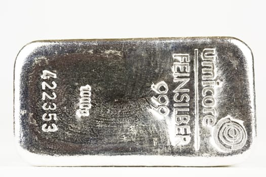 Embossing on silver ingots