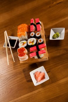 Sushi traditional japanese food
