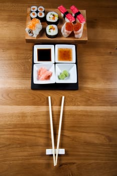 Sushi traditional japanese food