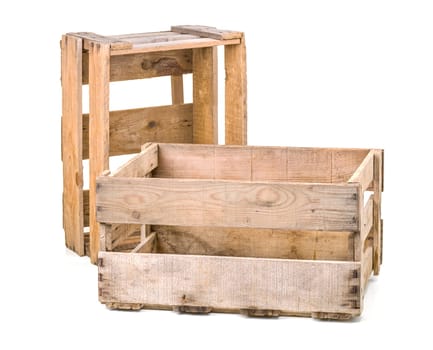 old wooden wine crates