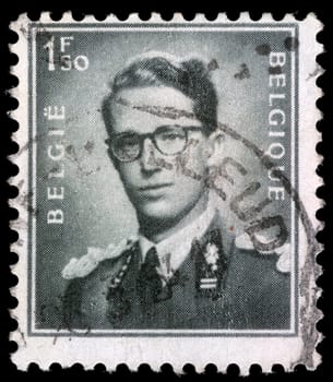 BELGIUM - CIRCA 1970: A stamp printed in Belgium shows King Baudouin, "Marchant""   type, circa 1970."