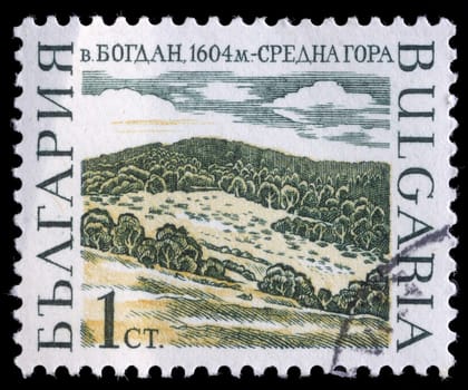 BULGARIA - CIRCA 1967: A stamp printed in Bulgaria shows Mountain Peaks, Bogdan, circa 1967