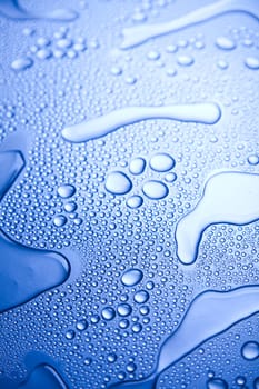 Blue water drop for background