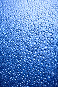 Blue water drop for background