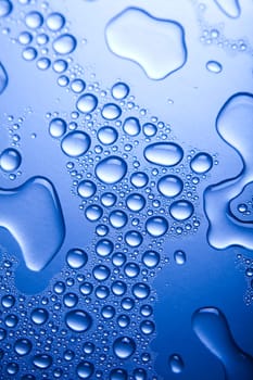 Blue water drop for background