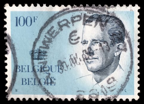 BELGIUM - CIRCA 1970s: A stamp printed in BELGIUM shows image portrait Albert II is the current King of the Belgians and a constitutional monarch, circa 1970s
