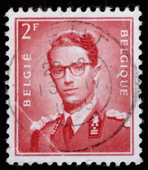 BELGIUM - CIRCA 1970: A stamp printed in Belgium shows King Baudouin, "Marchant""   type, circa 1970."