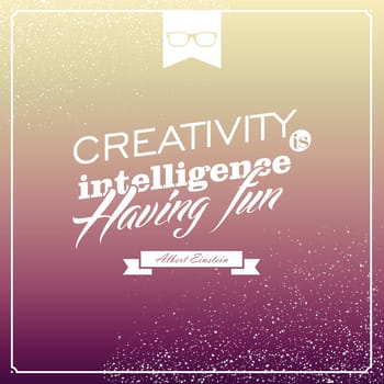 Vintage life style Albert Einstein quote wallpaper. Vector file layered for easy manipulation and custom coloring.