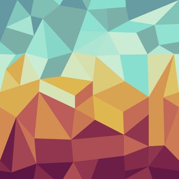 Colorful retro hipsters triangle seamless pattern illustration. Vector file layered for easy manipulation and custom coloring.