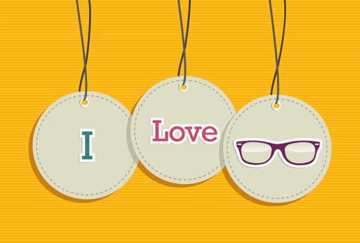 I love vintage fashion hipsters hang tags illustration set. Vector file layered for easy manipulation and custom coloring.