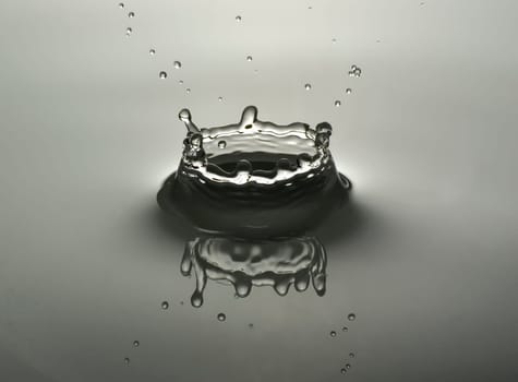 drop of fresh water close up shoot