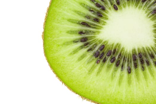 Kiwi in cross-section,juicy and fresh