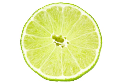 Lime/lime in cross-section juicy fresh