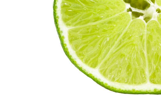 Lime/lime in cross-section juicy fresh